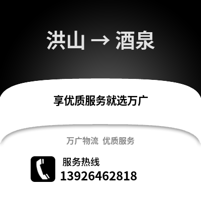 武汉洪山到酒泉物流专线_武汉洪山到酒泉货运专线公司