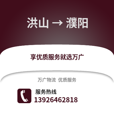 武汉洪山到濮阳物流专线_武汉洪山到濮阳货运专线公司