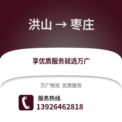 武汉洪山到枣庄物流专线_武汉洪山到枣庄货运专线公司