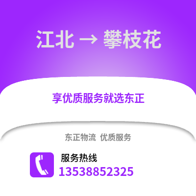 宁波江北到攀枝花物流专线_宁波江北到攀枝花货运专线公司