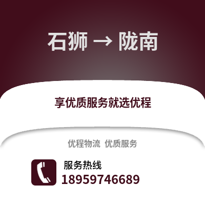 泉州石狮到陇南物流专线_泉州石狮到陇南货运专线公司