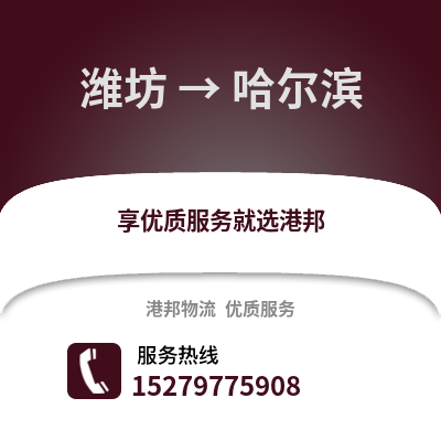 潍坊到哈尔滨物流专线_潍坊到哈尔滨货运专线公司