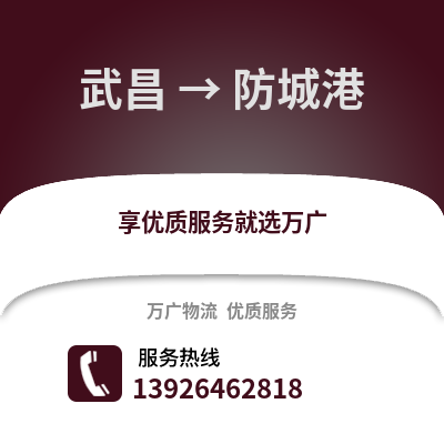 武汉武昌到防城港物流专线_武汉武昌到防城港货运专线公司