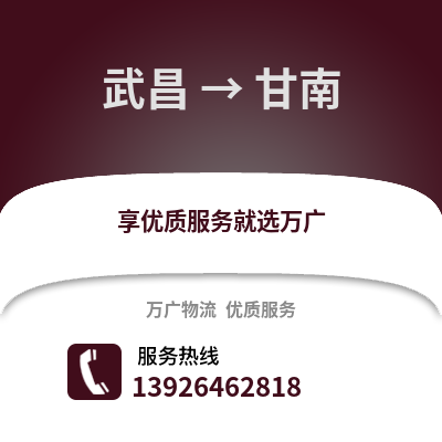 武汉武昌到甘南物流专线_武汉武昌到甘南货运专线公司